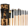 12Pcs Makeup Brushes Set  with Storage Bag for Foundation Powder Blending Blush Concealers