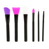 6x Silicone Head Makeup Brushes Set For Facial Lip Eyes Cosmetic Applicator