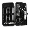 12pcs Pro Manicure Clippers Scissors Pedicure Set Nail Grooming Earpick Scissors Kit with Case