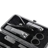 12pcs Pro Manicure Clippers Scissors Pedicure Set Nail Grooming Earpick Scissors Kit with Case