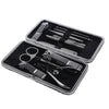 12pcs Pro Manicure Clippers Scissors Pedicure Set Nail Grooming Earpick Scissors Kit with Case