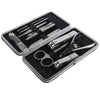 12pcs Pro Manicure Clippers Scissors Pedicure Set Nail Grooming Earpick Scissors Kit with Case