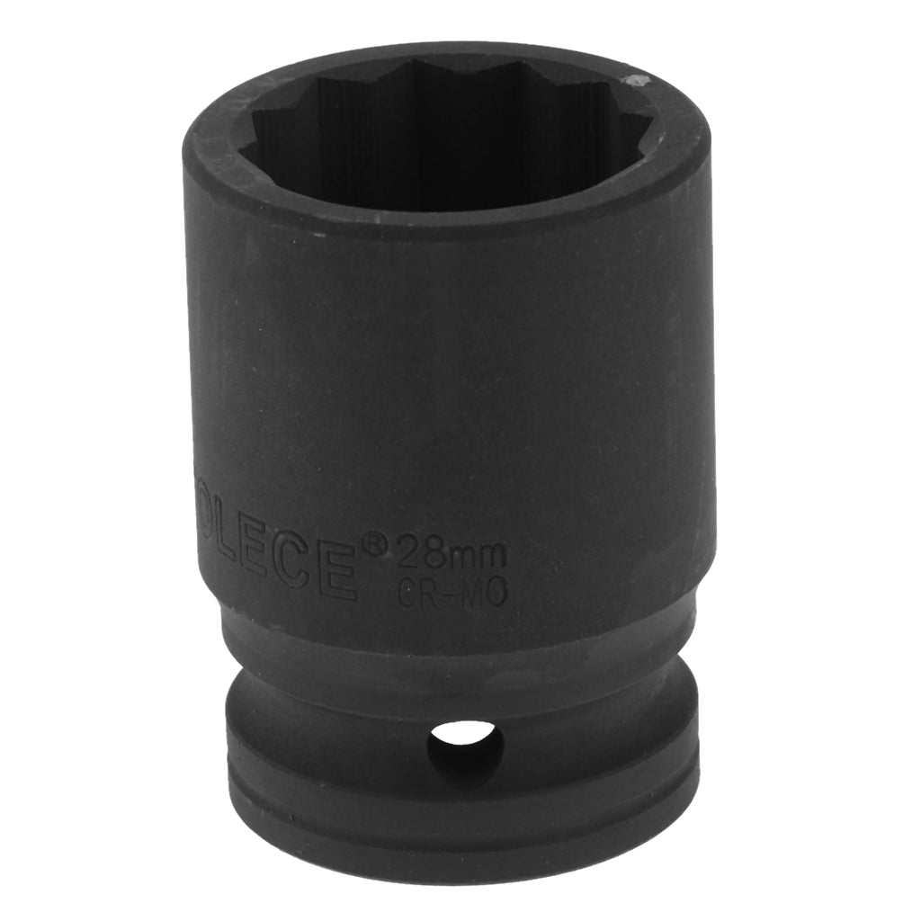 28mm Metric Long Impact Socket 3/4" Double Deep 12 Point Single Hex