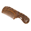 Antique Natural Sandalwood Wide Tooth Comb Hairstyle Detangling Classic Comb for Hair Care