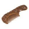 Antique Natural Sandalwood Wide Tooth Comb Hairstyle Detangling Classic Comb for Hair Care