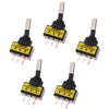 High Quality 5Pcs BBT Marine Grade Lighted LED On/Off 20 amp Toggle Switches