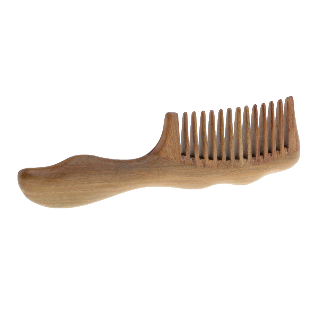 Wide Teeth Comb Wood Detangling Comb ,Wooden Hair Brush ,Sandalwood No-Static Wooden Comb