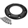 Steering Wheel Horn Retainer Ring Black Chrome with 6 Bolts