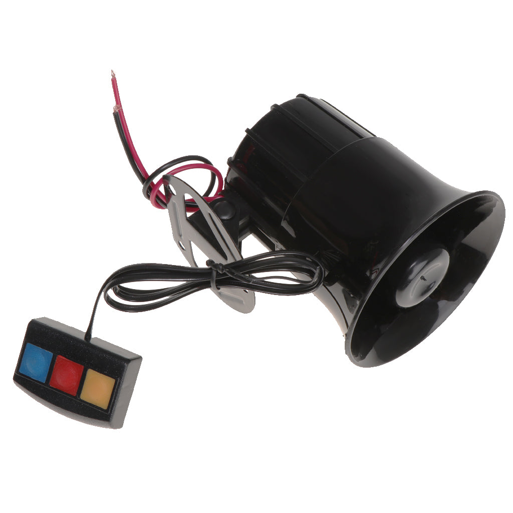 12V 30W Super Loud Sound Car Motorcycle Boats Three Tone Siren Alarm Horn