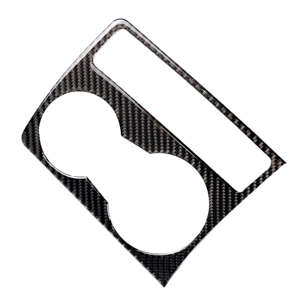 Carbon Fiber Cup Holder Decorative Cover Sticker For Audi A5 A4 B8 2009-2015