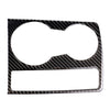 Carbon Fiber Cup Holder Decorative Cover Sticker For Audi A5 A4 B8 2009-2015