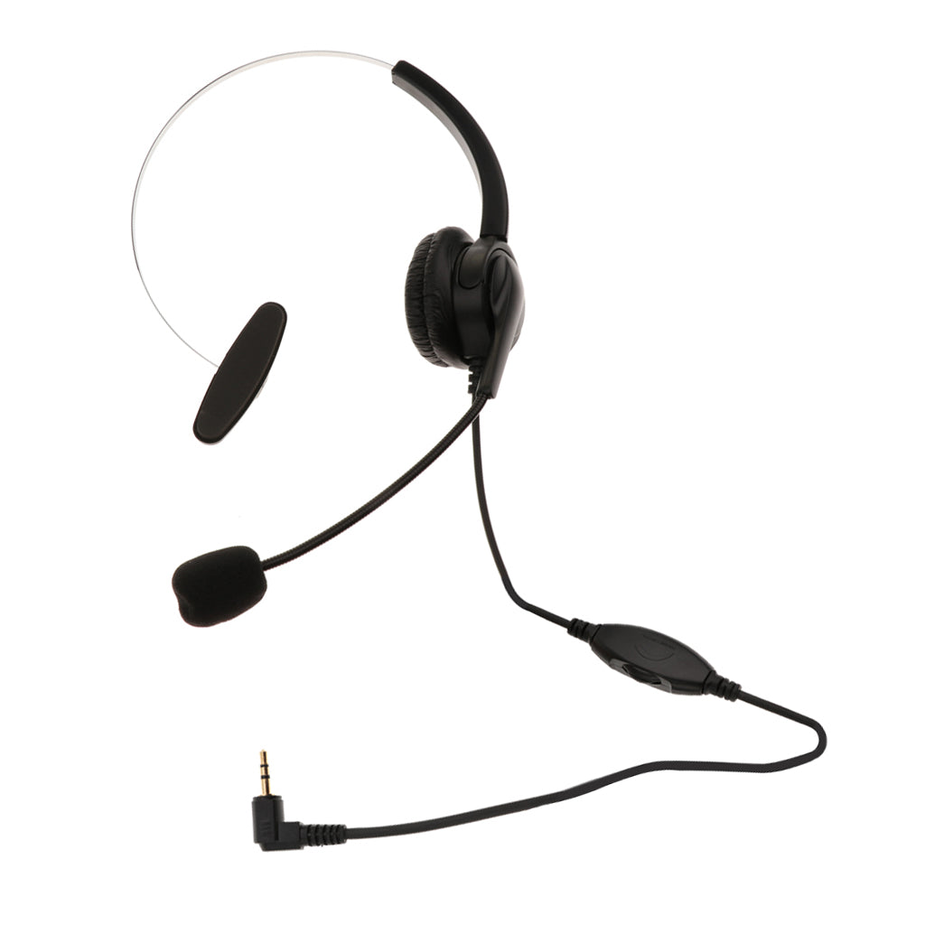 2.5mm Telephone Headsets For Landline Cordless Phones Noise Cancelling