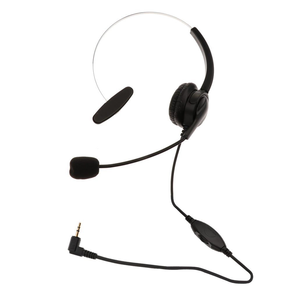 2.5mm Telephone Headsets For Landline Cordless Phones Noise Cancelling