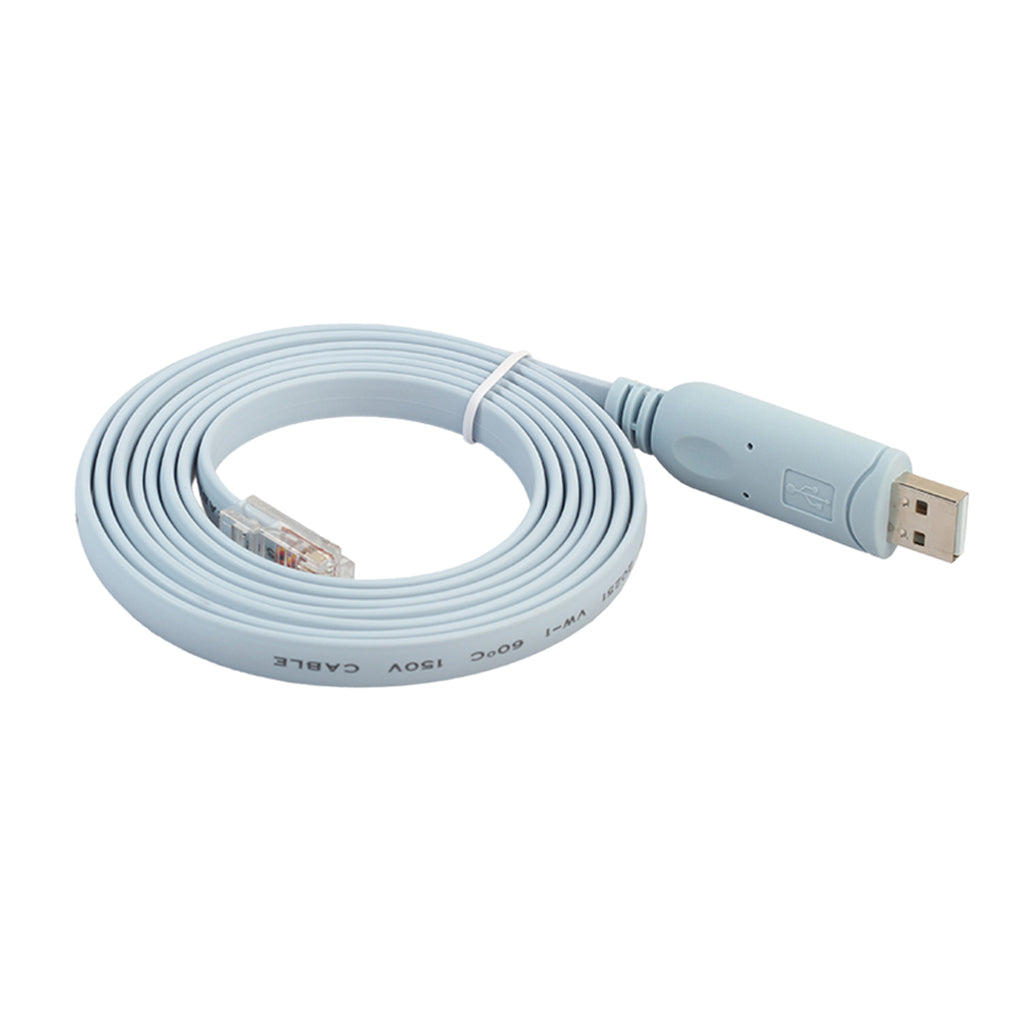 White USB to RS232/RJ45 Console Adapter Cable Wire for Huawei Router