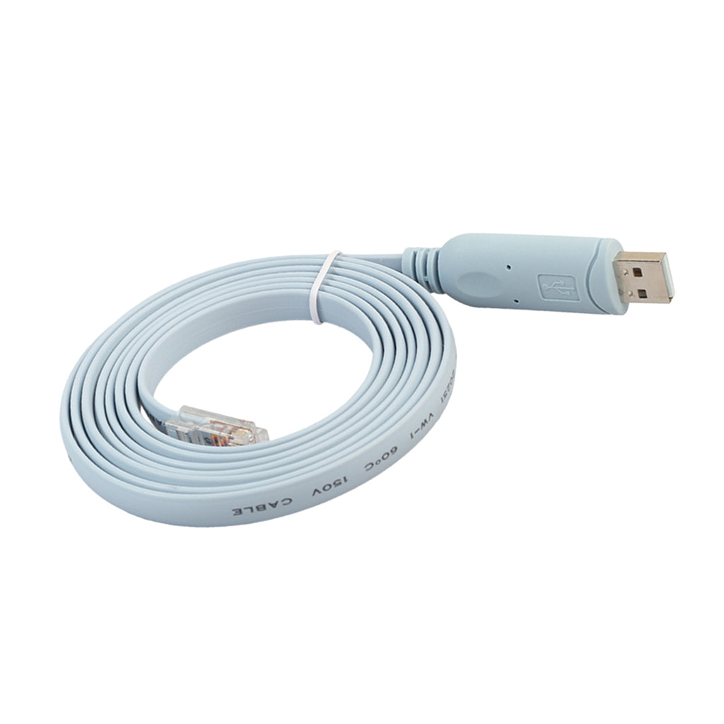 White USB to RS232/RJ45 Console Adapter Cable Wire for Huawei Router