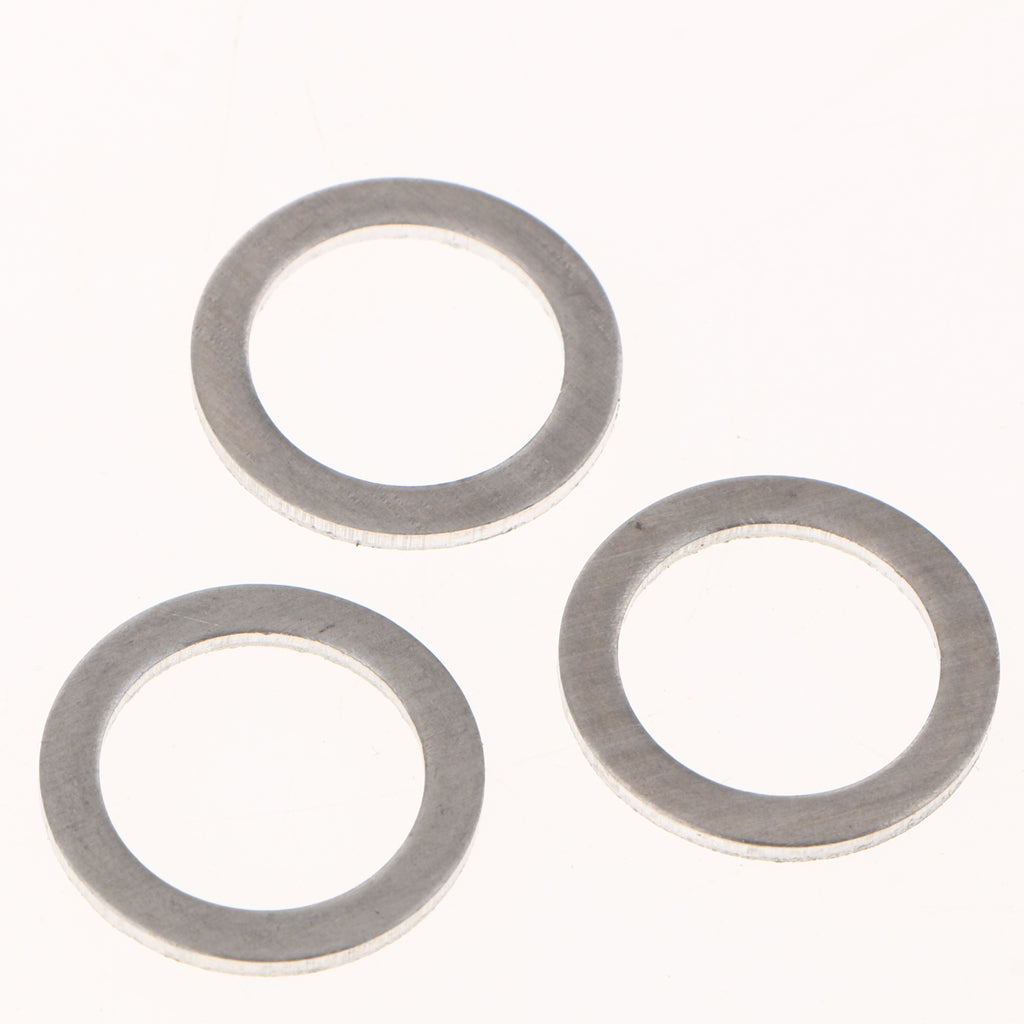 50Pcs M14 Aluminum Metal Oil Drain Plug Crush Washers Gaskets For Mazda 9956-41-400