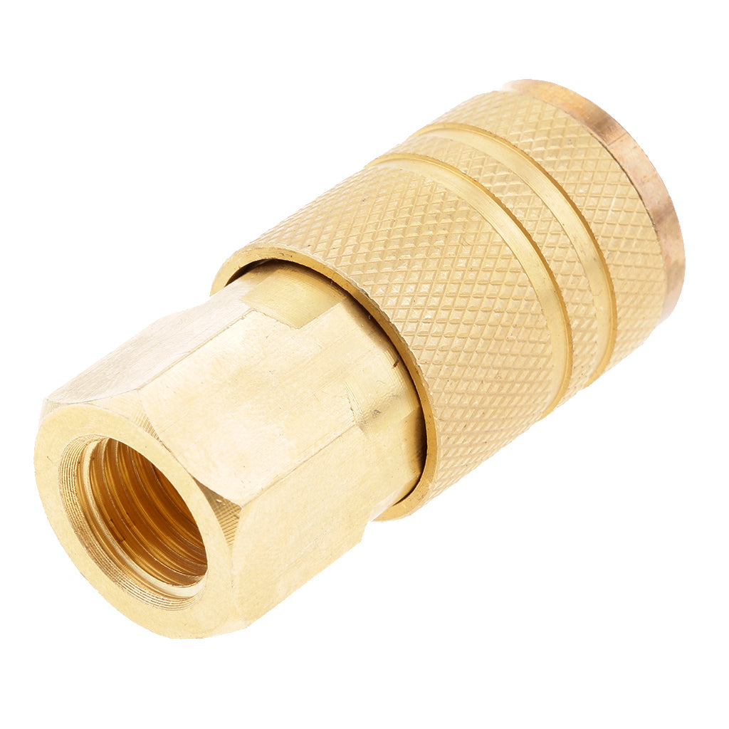 10 Pieces Air Line Hose Fittings Coupler Quick Release Connector 1/4''