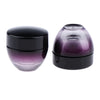 2pcs 15g Purple Glass Refillable Cosmetic Jars with Screw Cap Empty Storage Container Pot for Sample Dispenser DIY Beauty