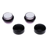 2pcs 15g Purple Glass Refillable Cosmetic Jars with Screw Cap Empty Storage Container Pot for Sample Dispenser DIY Beauty