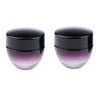 2pcs 15g Purple Glass Refillable Cosmetic Jars with Screw Cap Empty Storage Container Pot for Sample Dispenser DIY Beauty