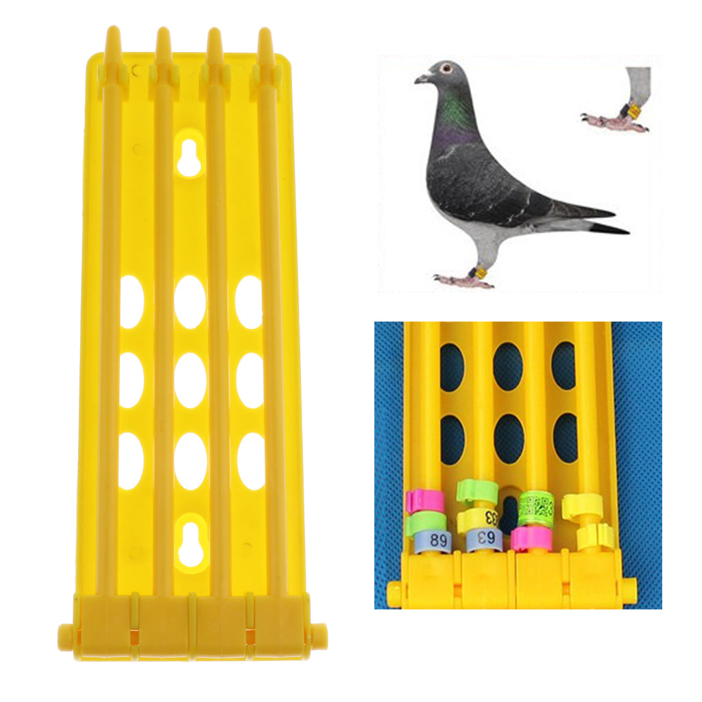 Durable Racing Pigeon Supplier Foot Place Pigeon Leg Ring Holder Bands Rack Frame 7.87x2.56x0.59inch