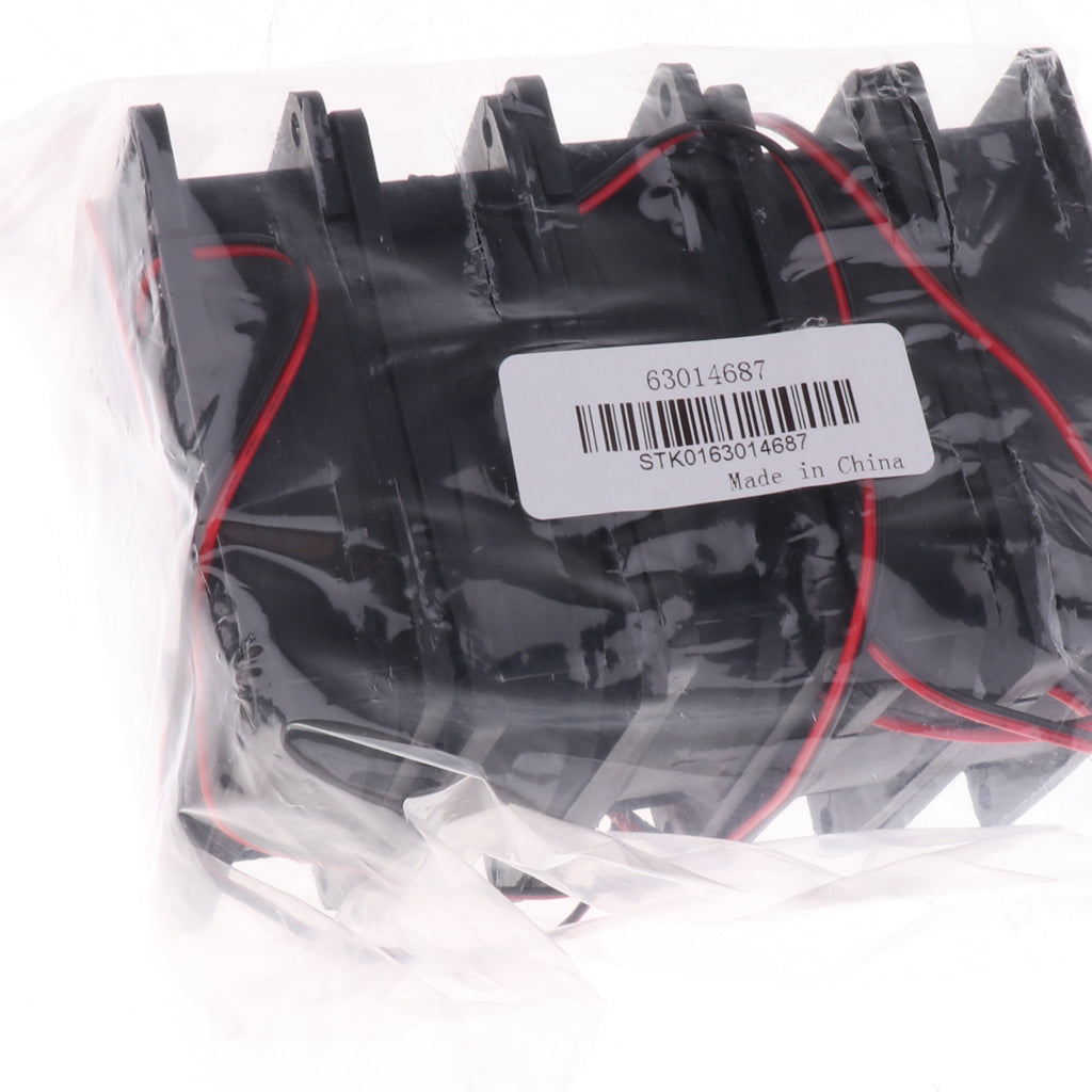 8025 80*80*25mm Cooling Fan Black for PC Case CPU Cooler Set of 5 (DC12V)