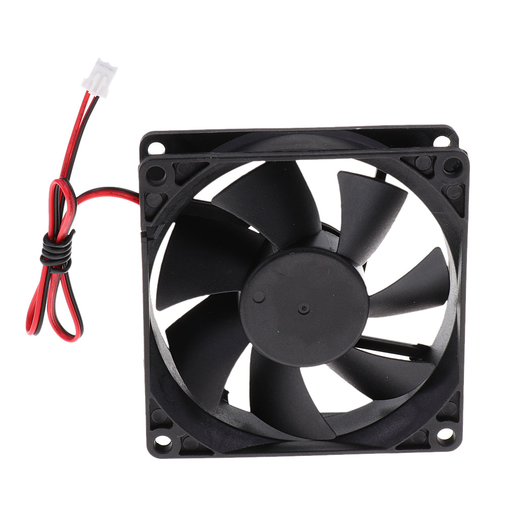 8025 80*80*25mm Cooling Fan Black for PC Case CPU Cooler Set of 5 (DC12V)