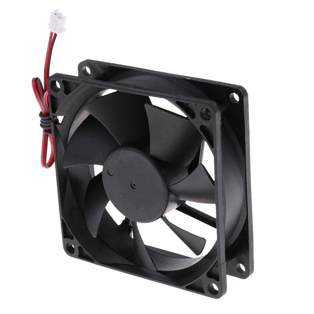 8025 80*80*25mm Cooling Fan Black for PC Case CPU Cooler Set of 5 (DC12V)