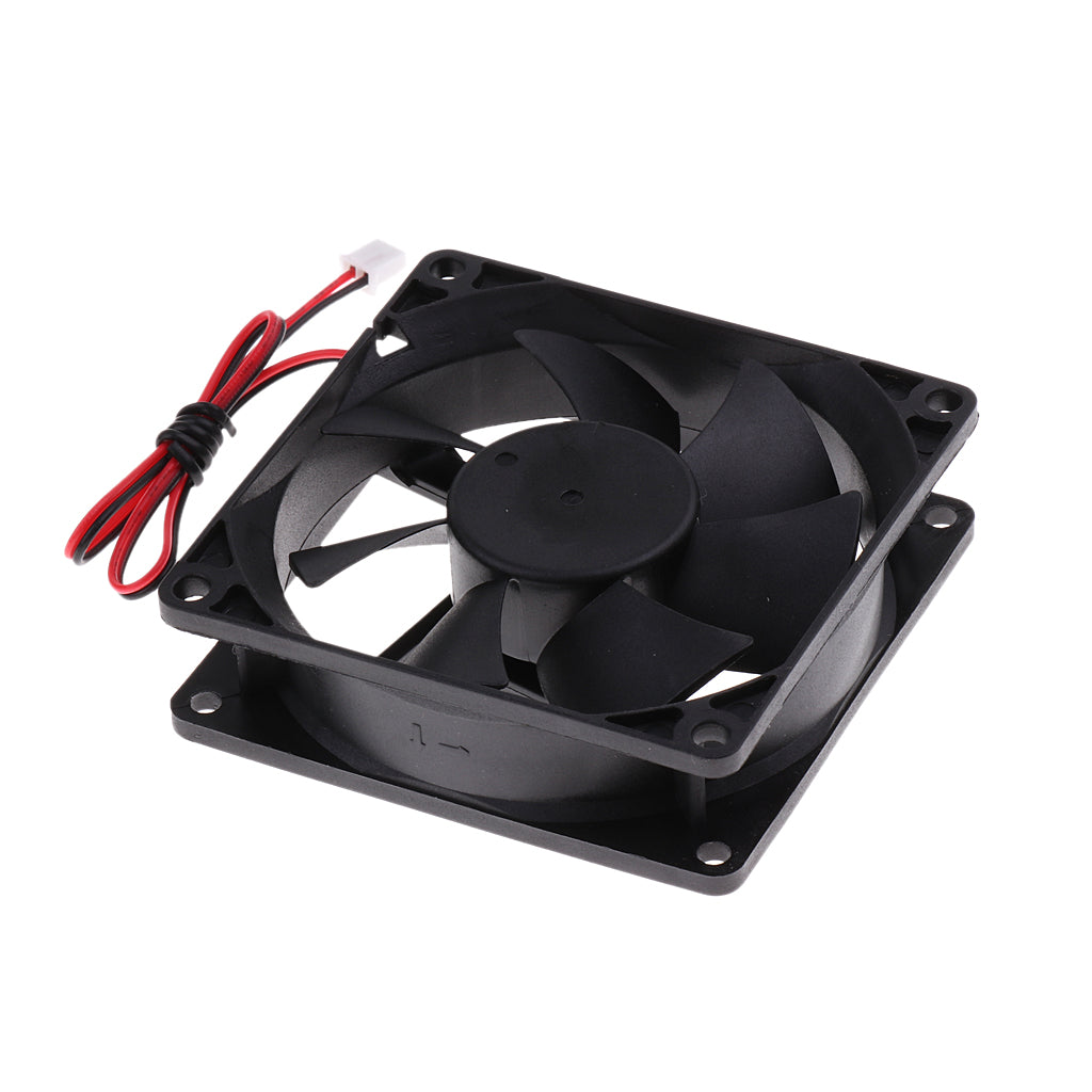 8025 80*80*25mm Cooling Fan Black for PC Case CPU Cooler Set of 5 (DC12V)