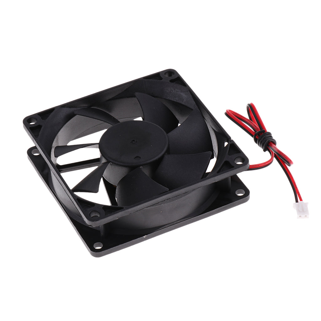 8025 80*80*25mm Cooling Fan Black for PC Case CPU Cooler Set of 5 (DC12V)