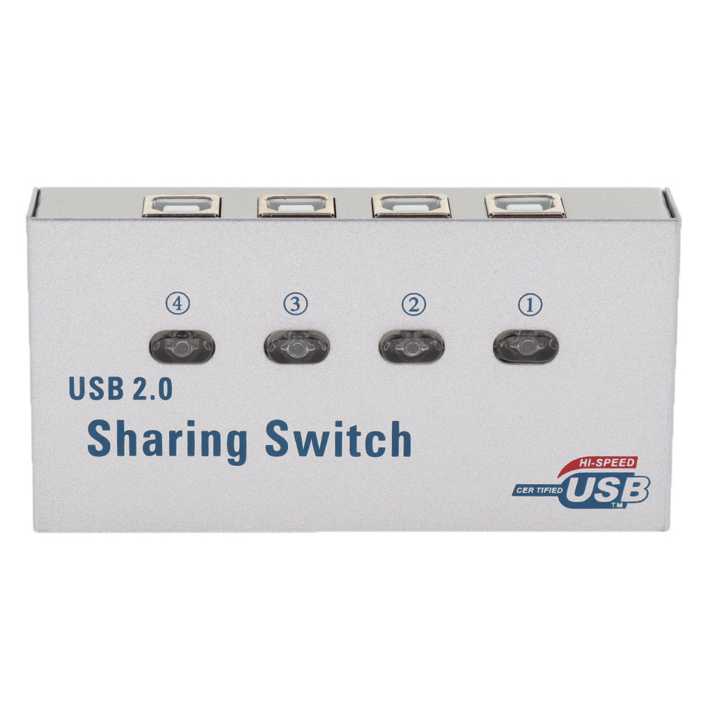 USB 2.0 Auto Sharing Selectors Switch KVM 4 Port HUB For PC Scanner Printer