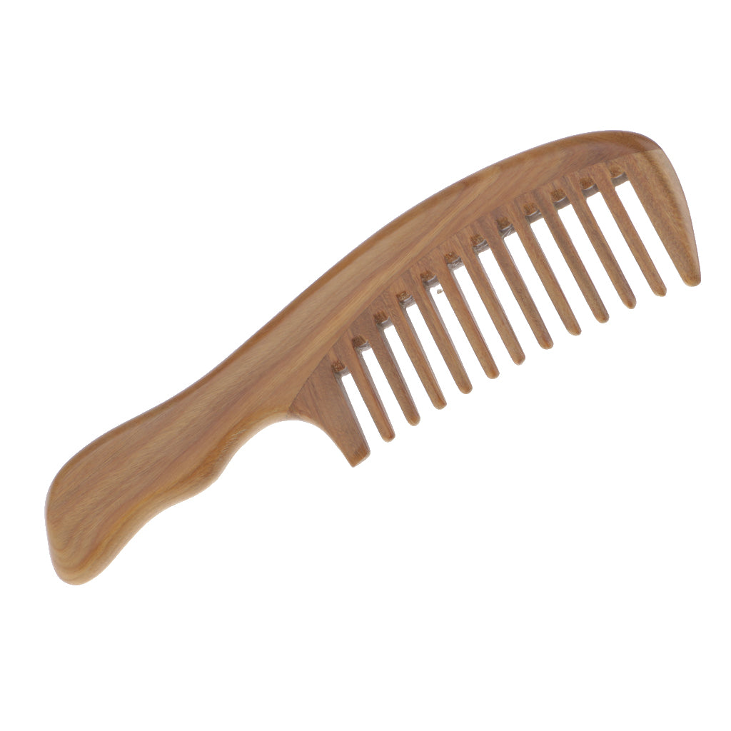 Wood Wide Comb Anti-static Sandalwood Beard Comb Head Massage Wooden Brush