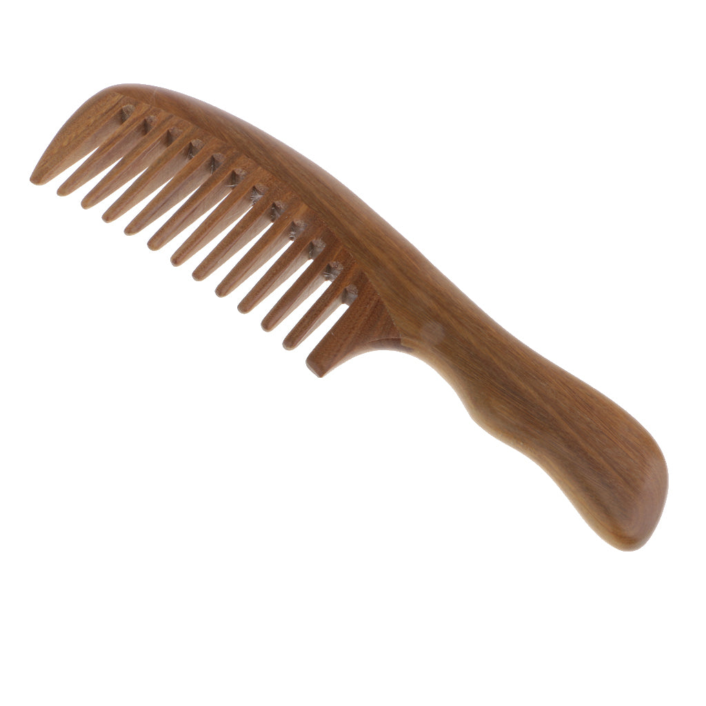 Wood Wide Comb Anti-static Sandalwood Beard Comb Head Massage Wooden Brush