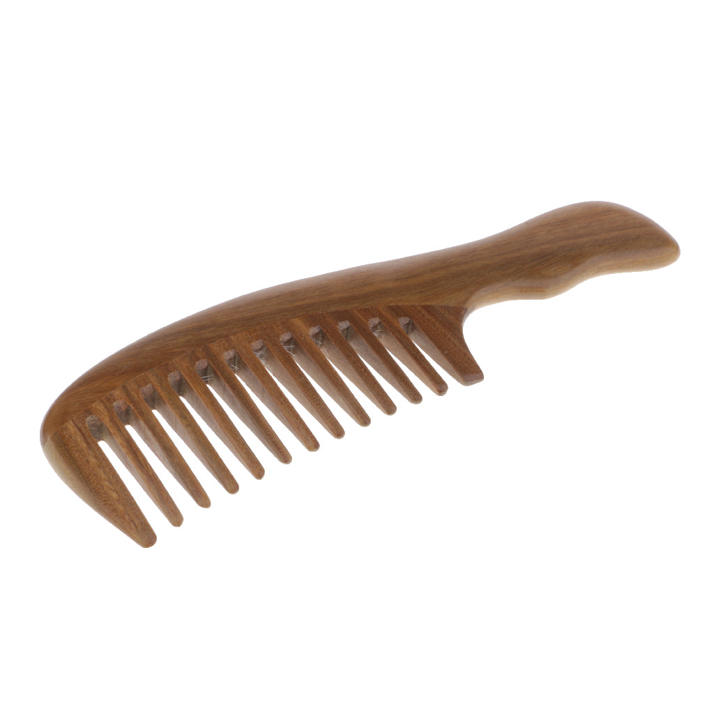 Wood Wide Comb Anti-static Sandalwood Beard Comb Head Massage Wooden Brush