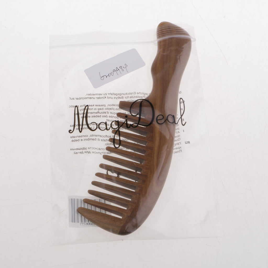 Wood Wide Comb Anti-static Sandalwood Beard Comb Head Massage Wooden Brush