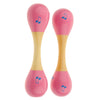 Wooden Sand Hammer Egg Rattle Shakers for Kids Children Musical Toy, Pair