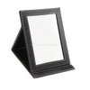 Tabletop Makeup Mirror,Compact Portable Travel Mirror,Leather Folding Mirror