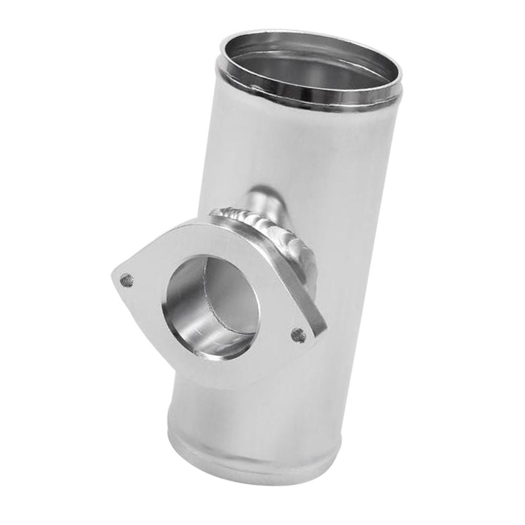 Car Turbo Blow Off Valve Rs S Type Flange Aluminum Adapter Pipe 2.5" Silver