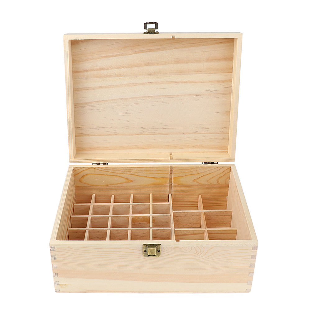 38 Slots Essential Oil Wooden Box Storage Case Container Large Organizer Provides Best Protection Great for Travel Salon and Home