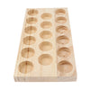 Wood Essential Oil Displaying Storage Organizer Rack For 17pcs 30ml Bottles