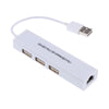 100Mbps 3 Port USB 2.0 Network Ethernet LAN RJ45 Wired Network Adapter Hub