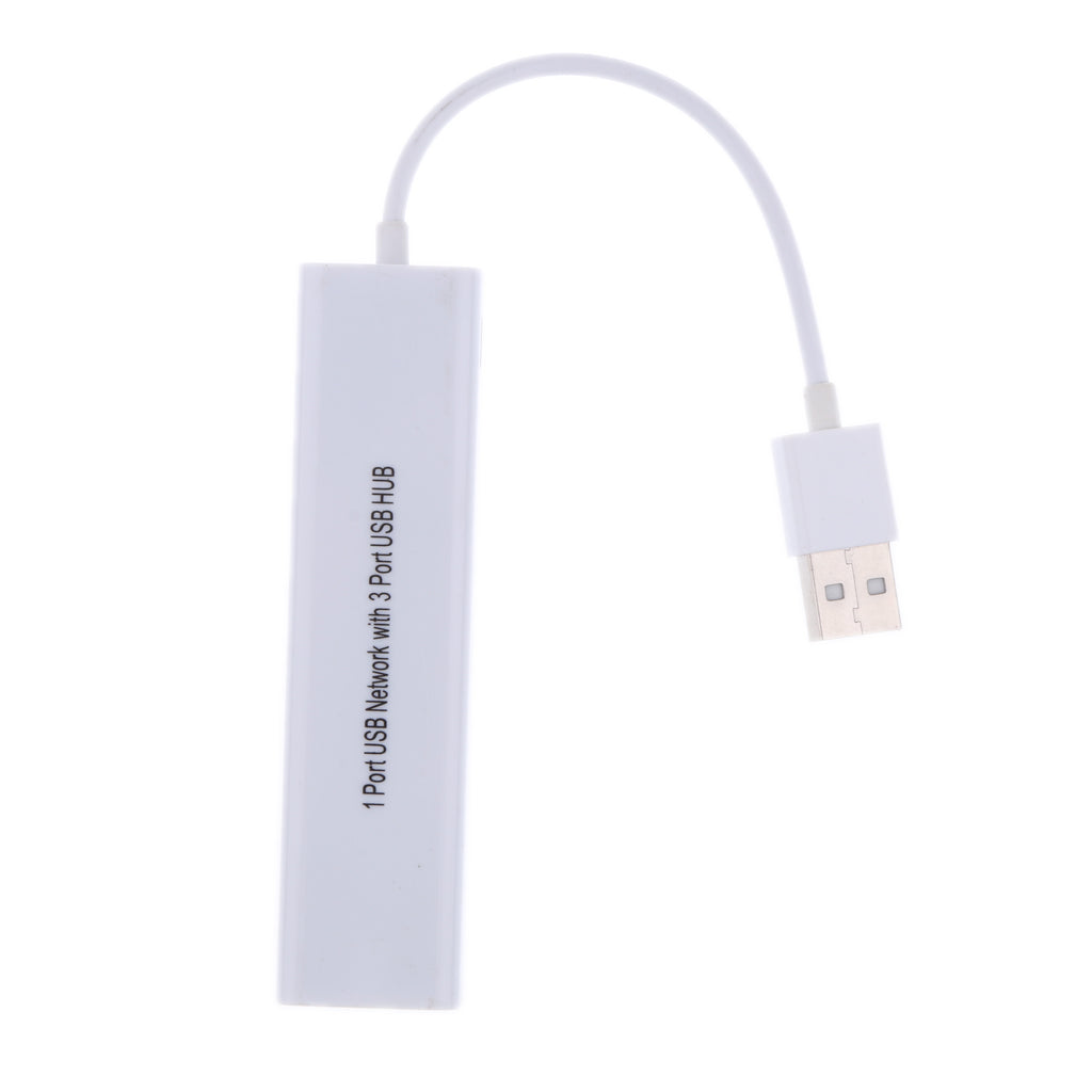 100Mbps 3 Port USB 2.0 Network Ethernet LAN RJ45 Wired Network Adapter Hub