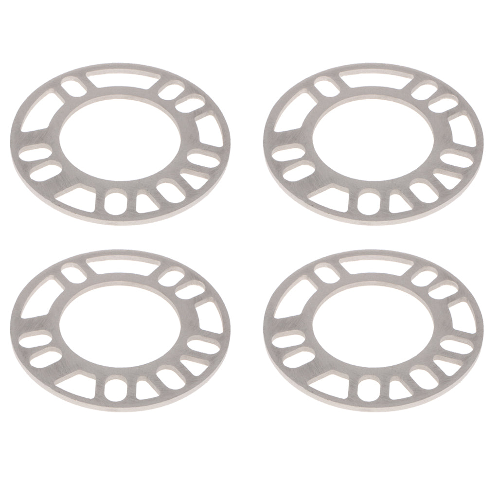 4 Pieces 5mm Universal Aluminum Alloy Car Wheel Spacer Shims for Car Styling