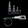 10 Pieces Magnet Anti Cellulite Massage Vacuum Cupping Cup Acupuncture With Suction Pump Kit