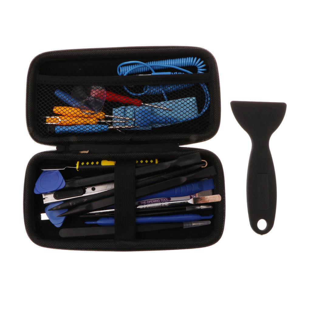 24 In1 Professional Repair Tool Kit for iPhone, iPad, iPod and Samsung Galaxy with Screwdriver, LCD Screen Opening Pry Tool and Anti-Static Wrist Strap