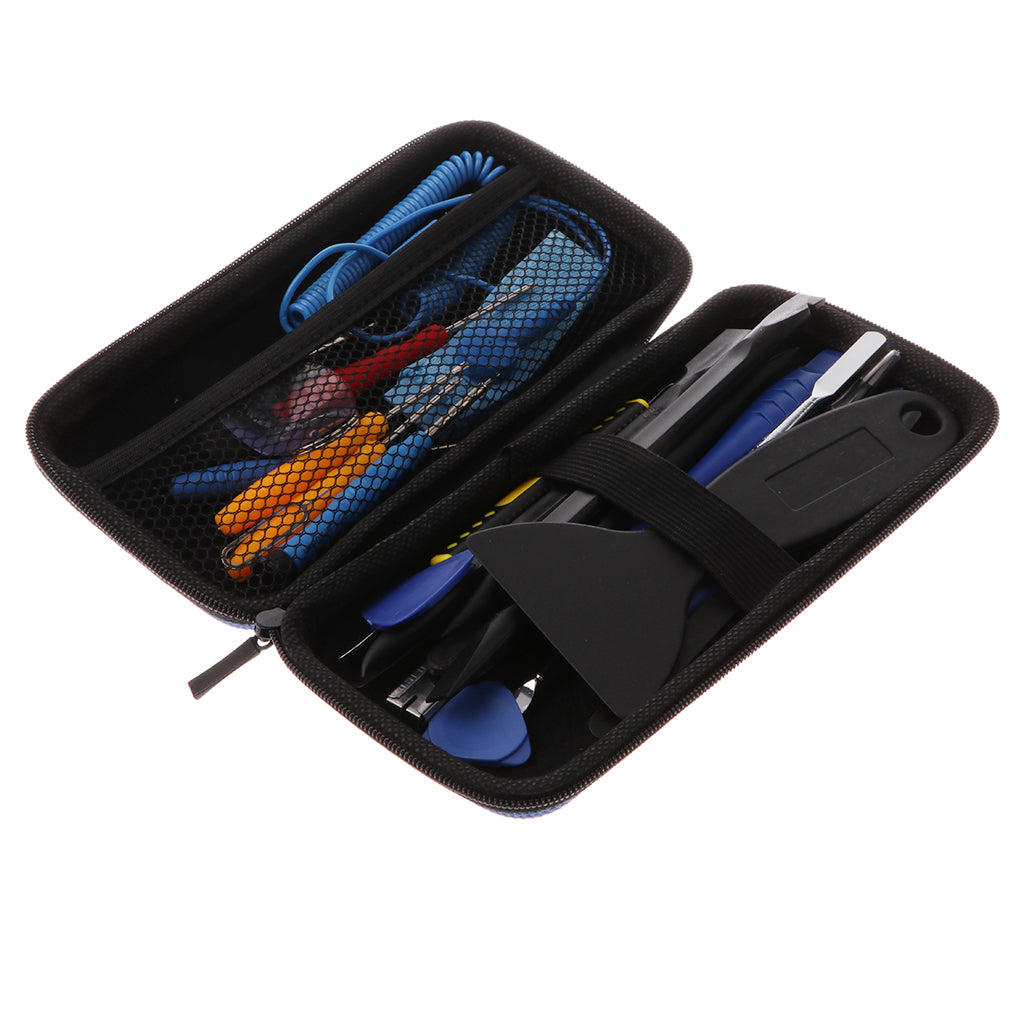 24 In1 Professional Repair Tool Kit for iPhone, iPad, iPod and Samsung Galaxy with Screwdriver, LCD Screen Opening Pry Tool and Anti-Static Wrist Strap