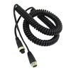 4 Pin Car Vehicle Truck Video Rear View Camera Extension Cord Spring Cable 5m for Universal