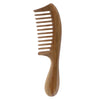 Natural Green Sandalwood Wooden Comb Massage Hair Care Wood Comb Antistatic Wide Tooth