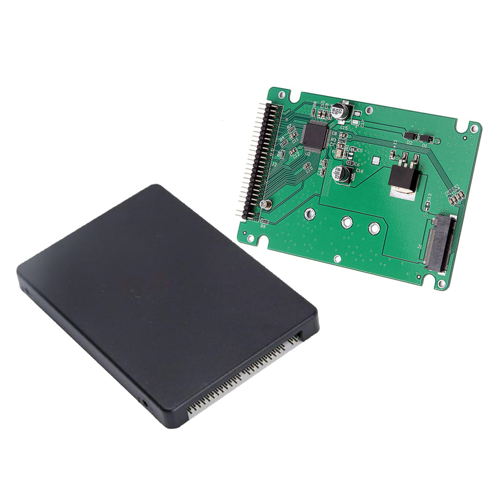 Riser Card M.2 NGFF (SATA) SSD to 2.5'' IDE Converter Adapter Card with Case