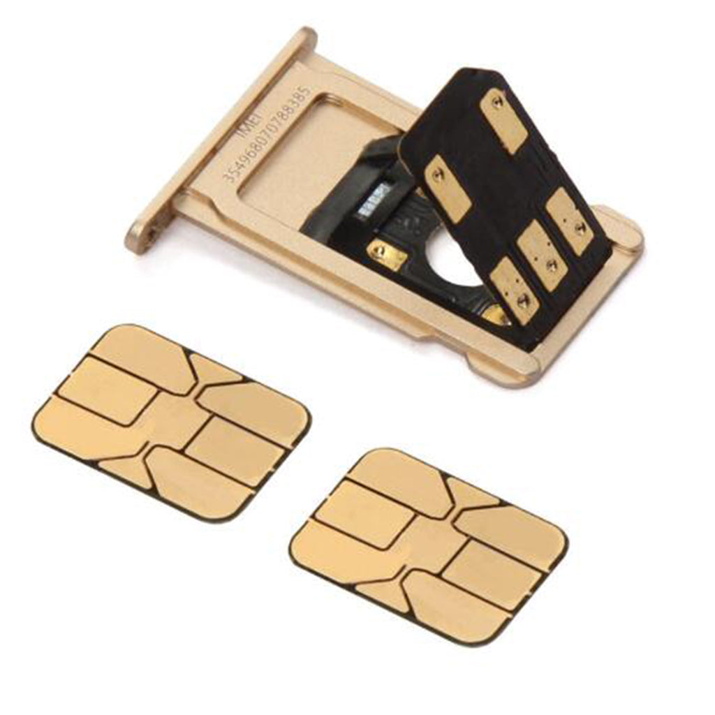 Dual Sim Card Double Adapter Convertor For IPhone 5, 5S, SE, 6, 6Plus